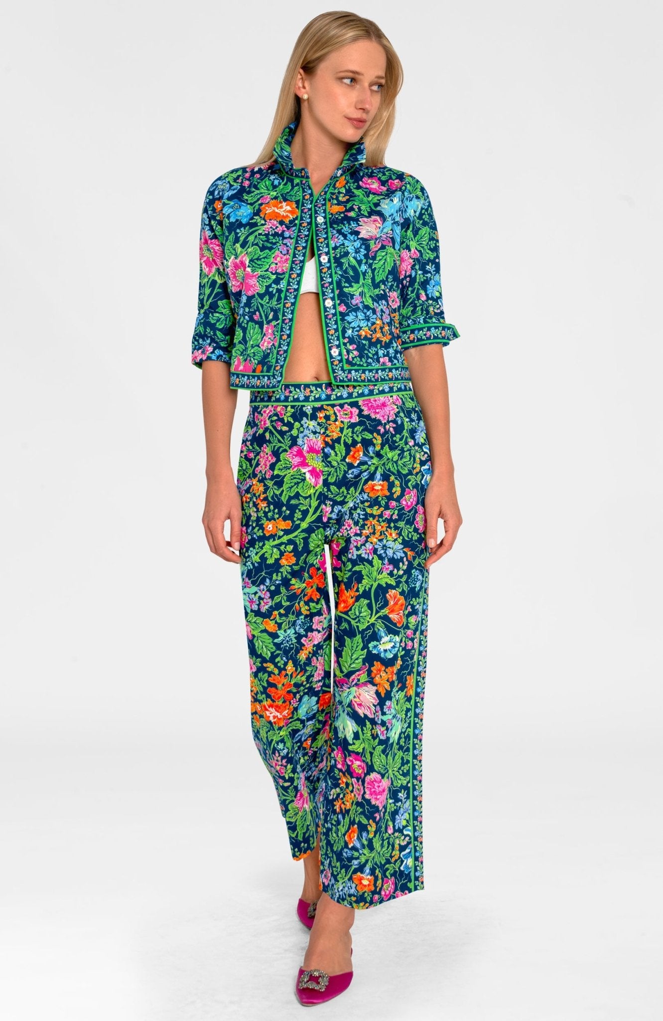 Effortless Pant - English Garden Navy