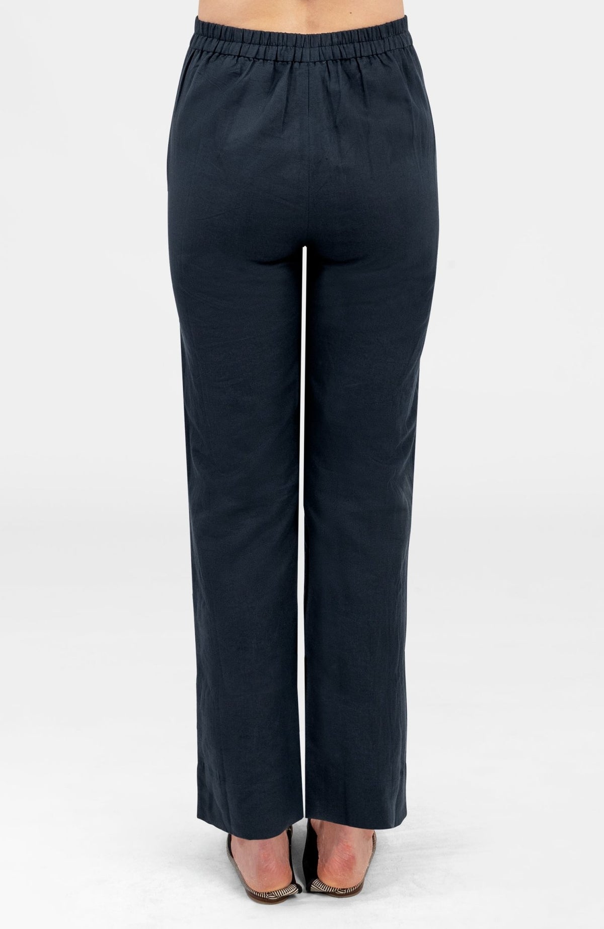 Effortless Pant - Linen Navy