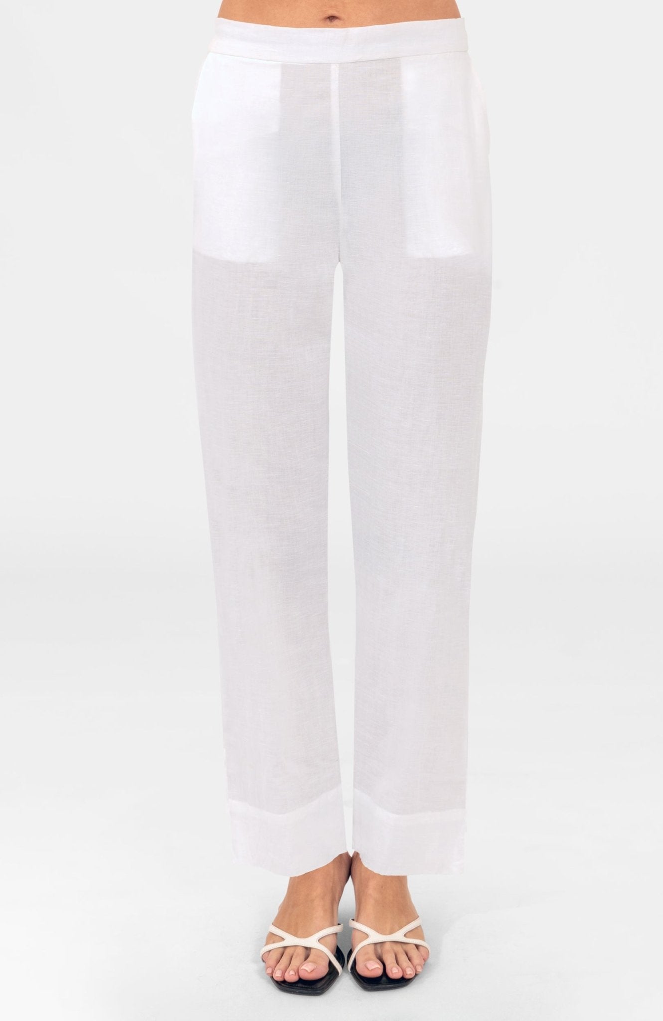 Effortless Pant - Linen White