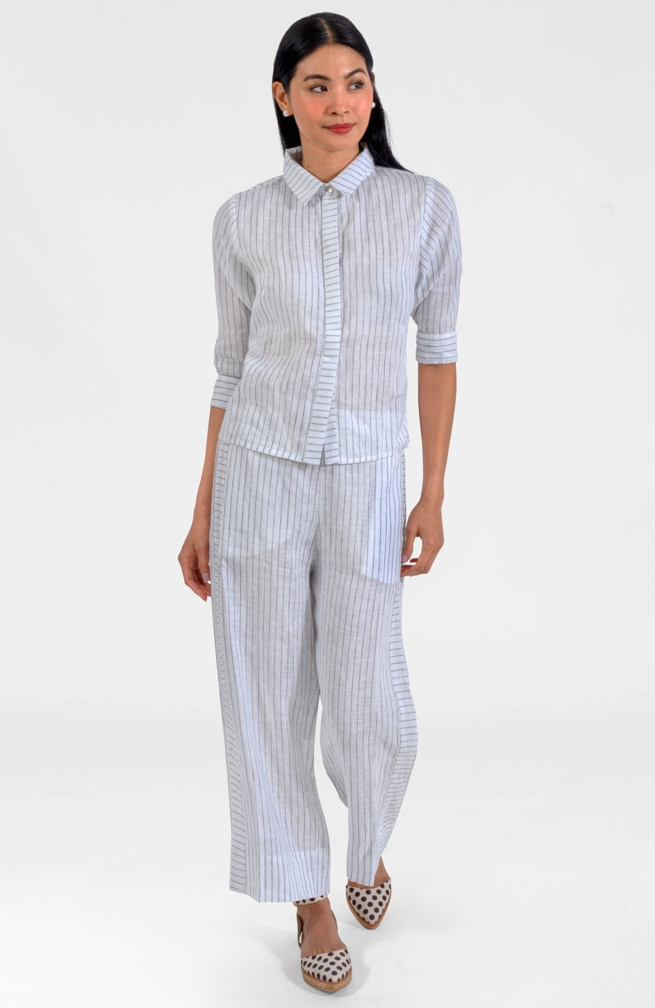 Effortless Top - Stripe It White