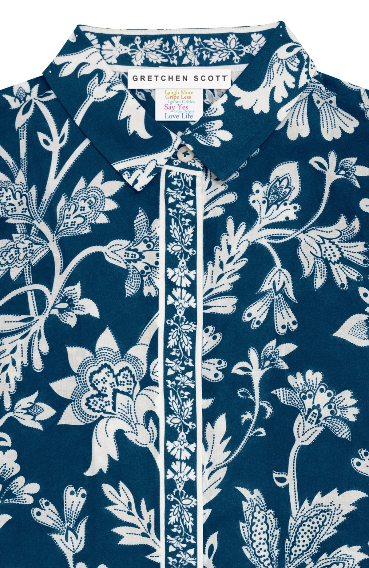 Effortless Top - Stunning Stippling Navy