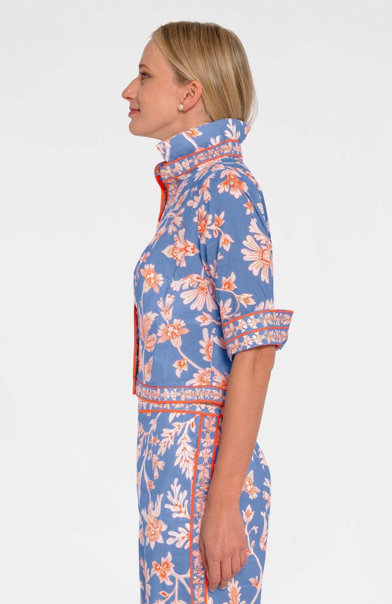 Effortless Top - Stunning Stippling Periwinkle