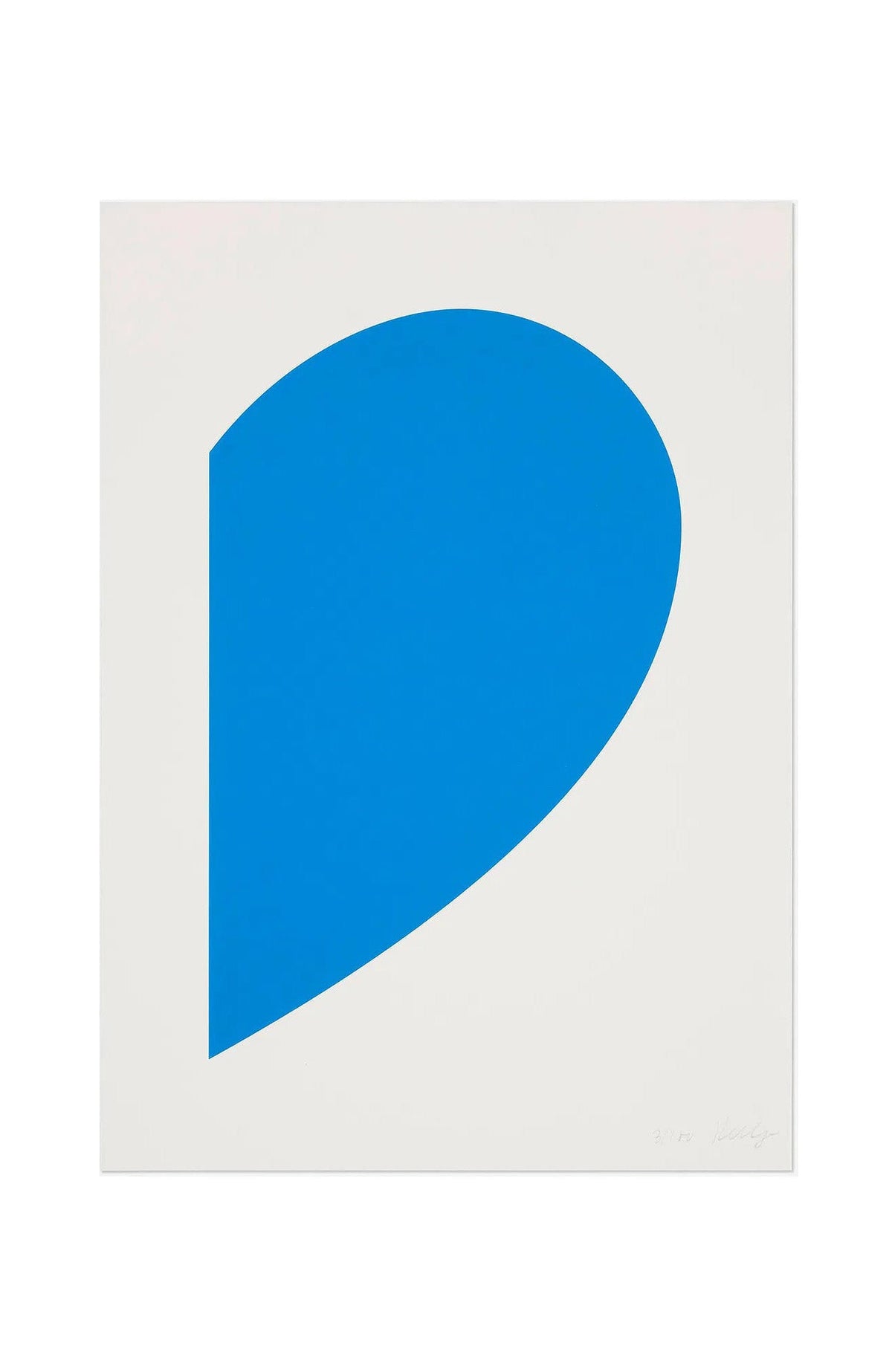 Ellsworth Kelly, Small Blue Curve - Gretchen Scott