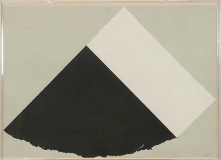 Dark Gray and White,1977-1979 Ellsworth Kelly (American 1923-2015)