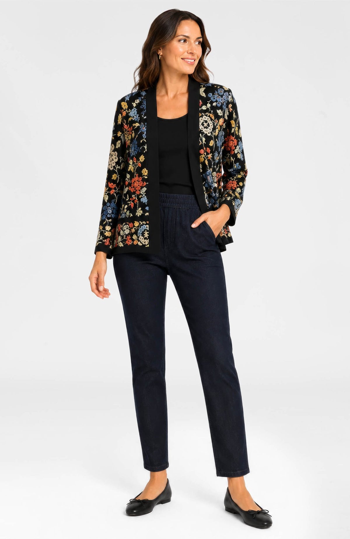 Embroidered Jacket - Winter Garden - Gretchen Scott