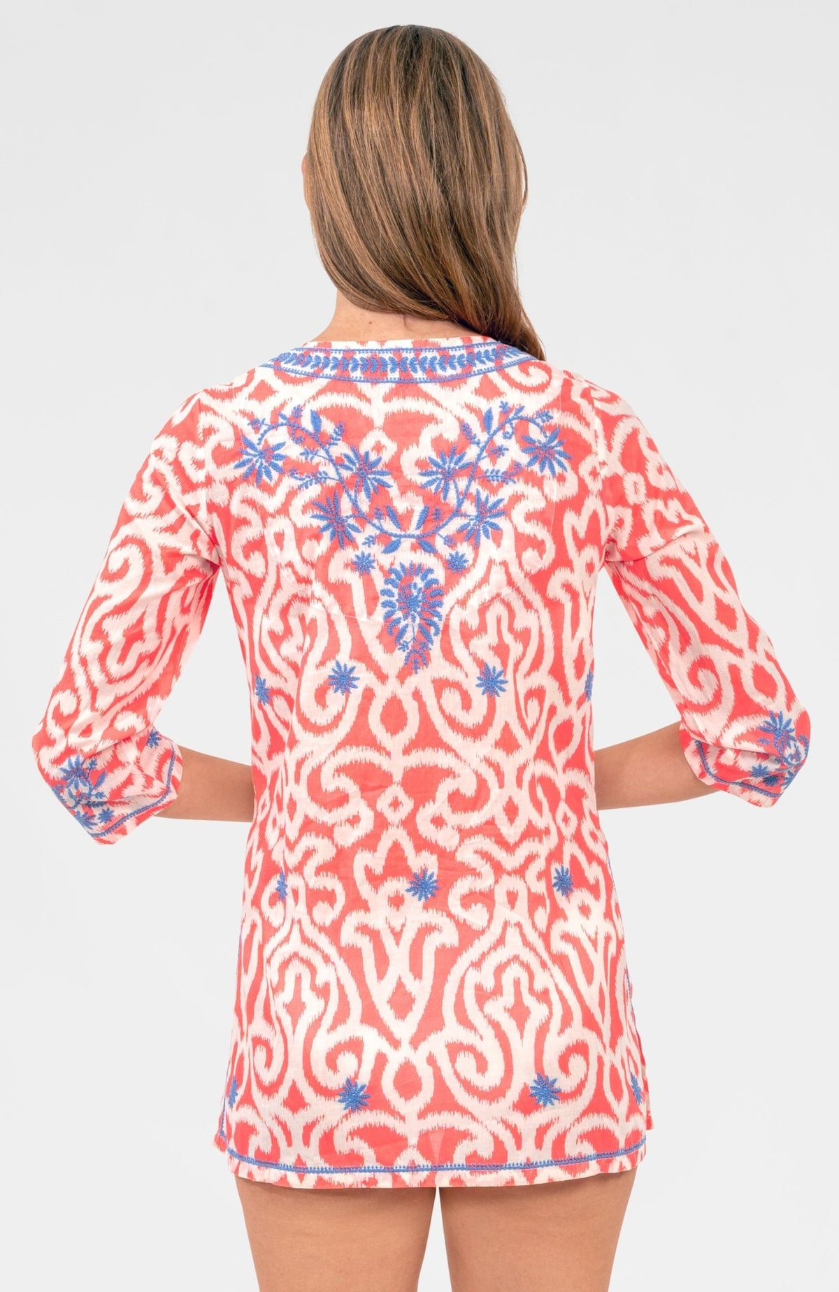 Embroidered Tunic - Arabesque Melon