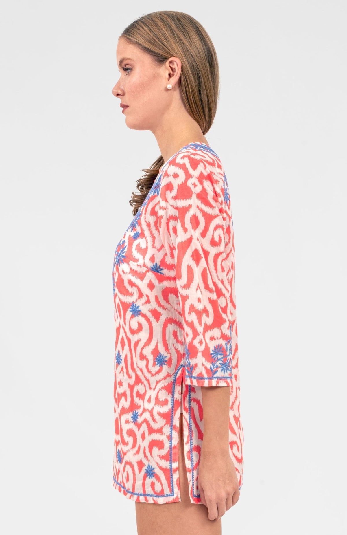 Embroidered Tunic - Arabesque Melon