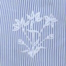 Embroidered Twister Maxi Dress - Stripe Periwinkle