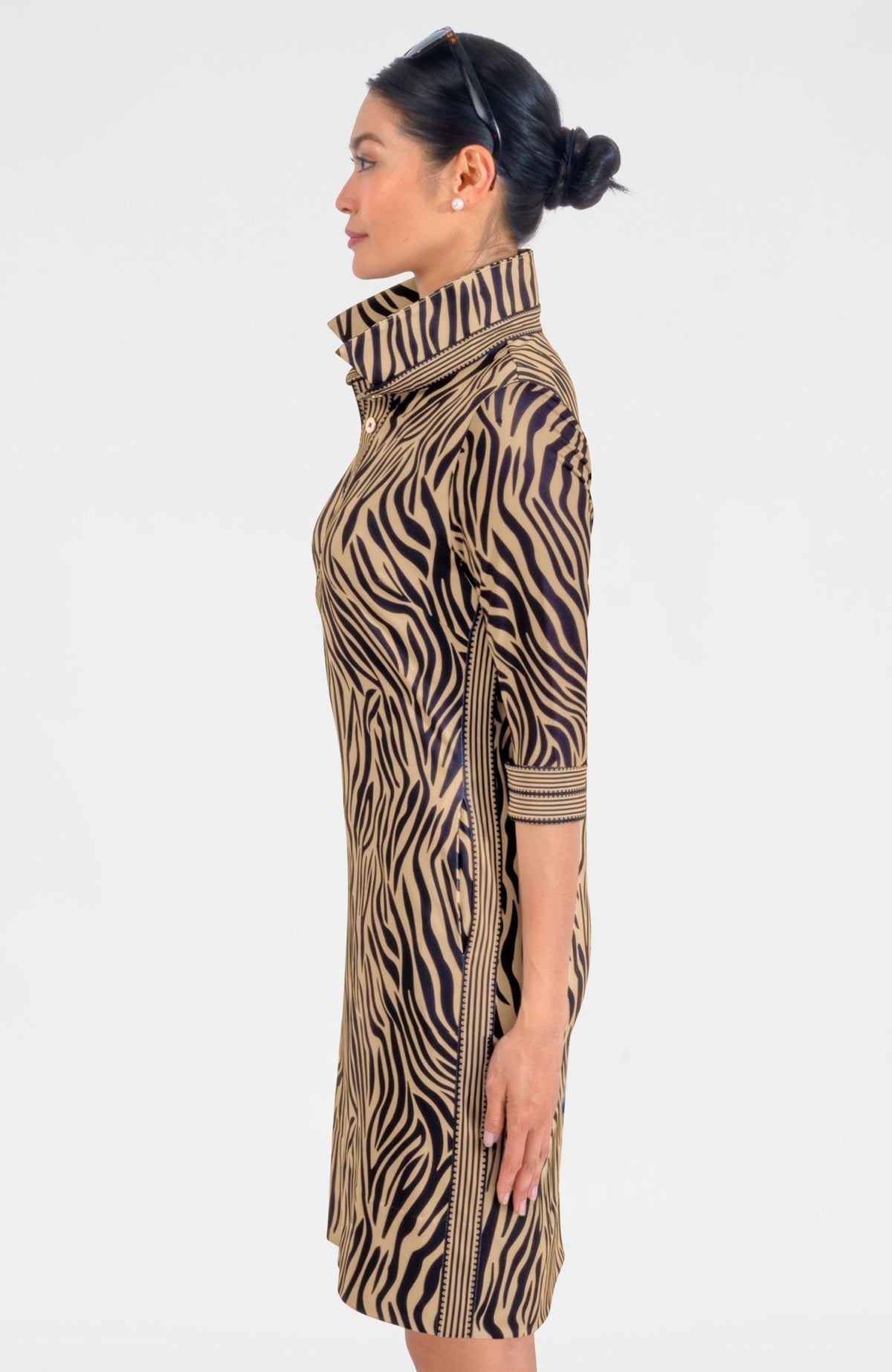 Everywhere Dress - Animal Instincts Zebra Khaki