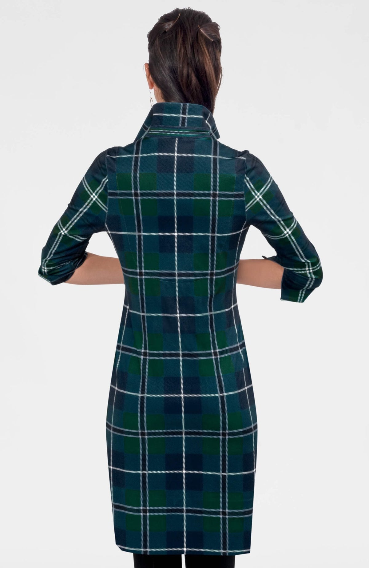 Everywhere Dress - Melville Tartan Green Multi