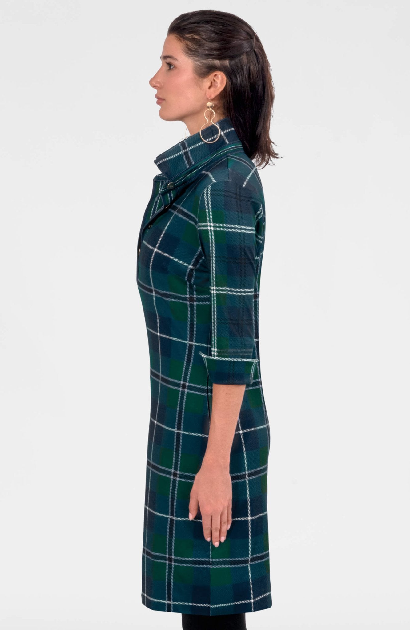 Everywhere Dress - Melville Tartan Green Multi