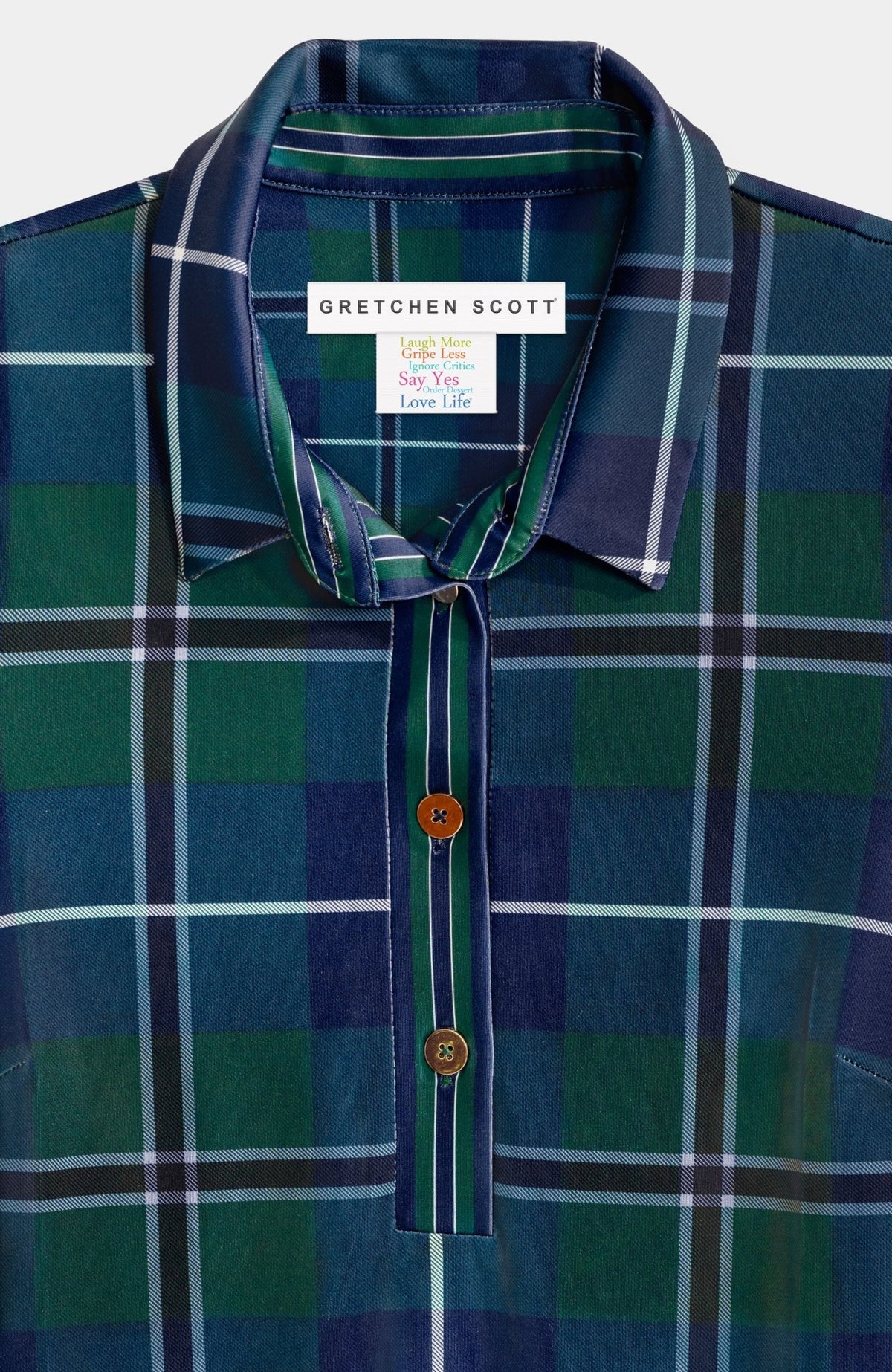 Everywhere Dress - Melville Tartan Green Multi