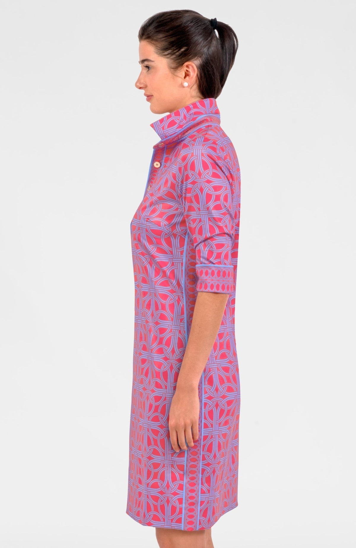 Everywhere Dress - Ring Toss Coral