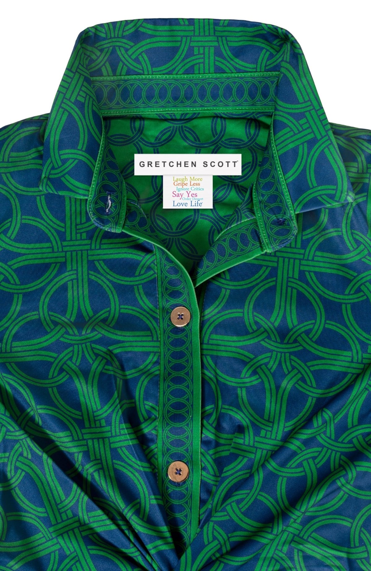 Everywhere Dress - Ring Toss Navy Kelly