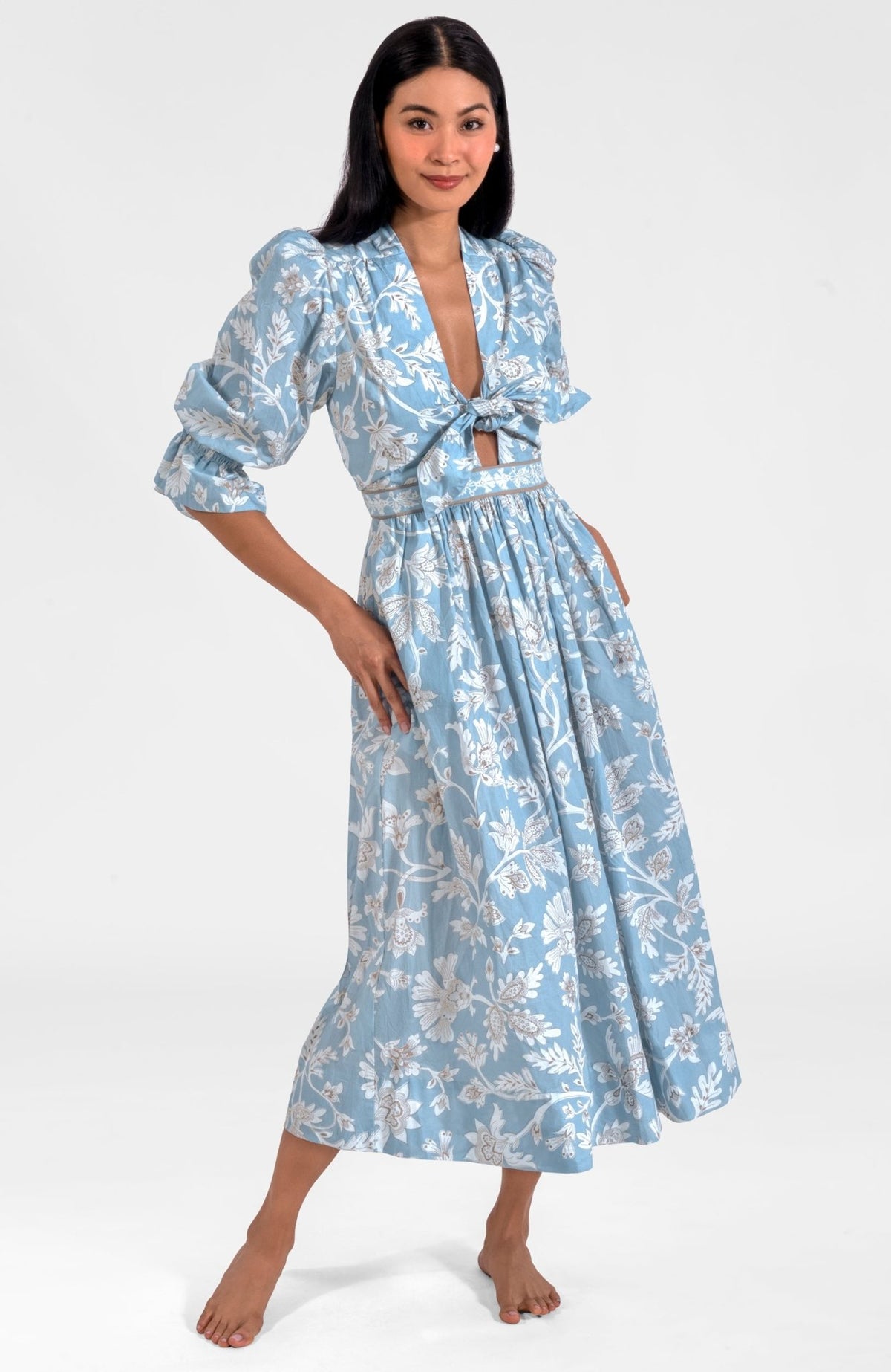 Femme Mystique Dress - Stunning Stippling Periwinkle