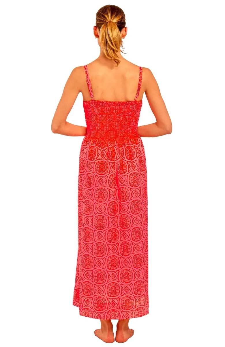 Fiesta Time Midi/Maxi - Sultan's Dining Room - Final Sale Pink Red