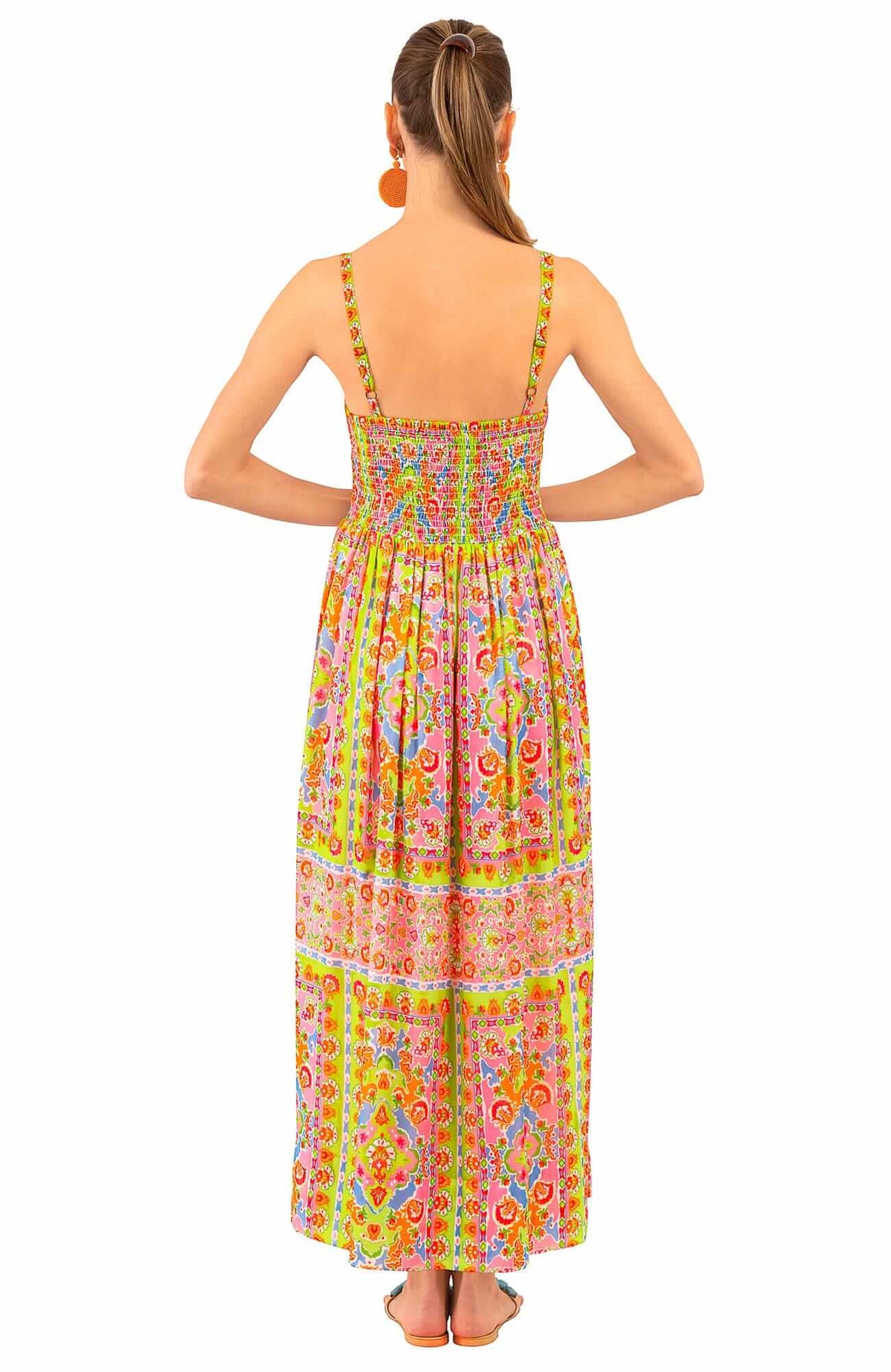 Fiesta Time Midi/Maxi - Watteau - Final Sale Pink Lime