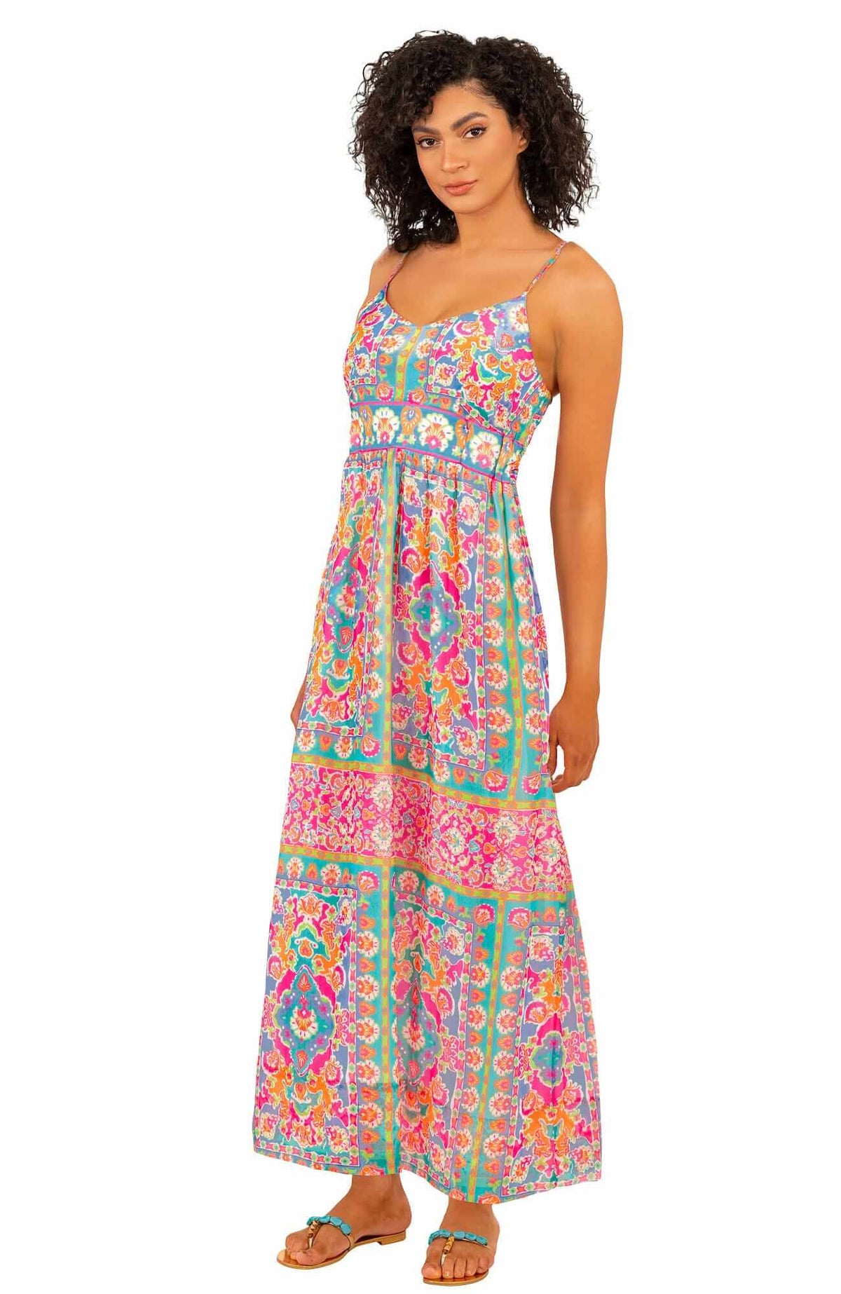 Fiesta Time Midi/Maxi - Watteau - Final Sale Turquoise