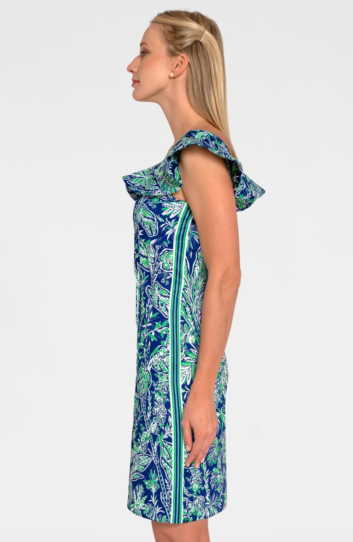 Fling Fantasy Dress - Vintage Vines Navy Kelly