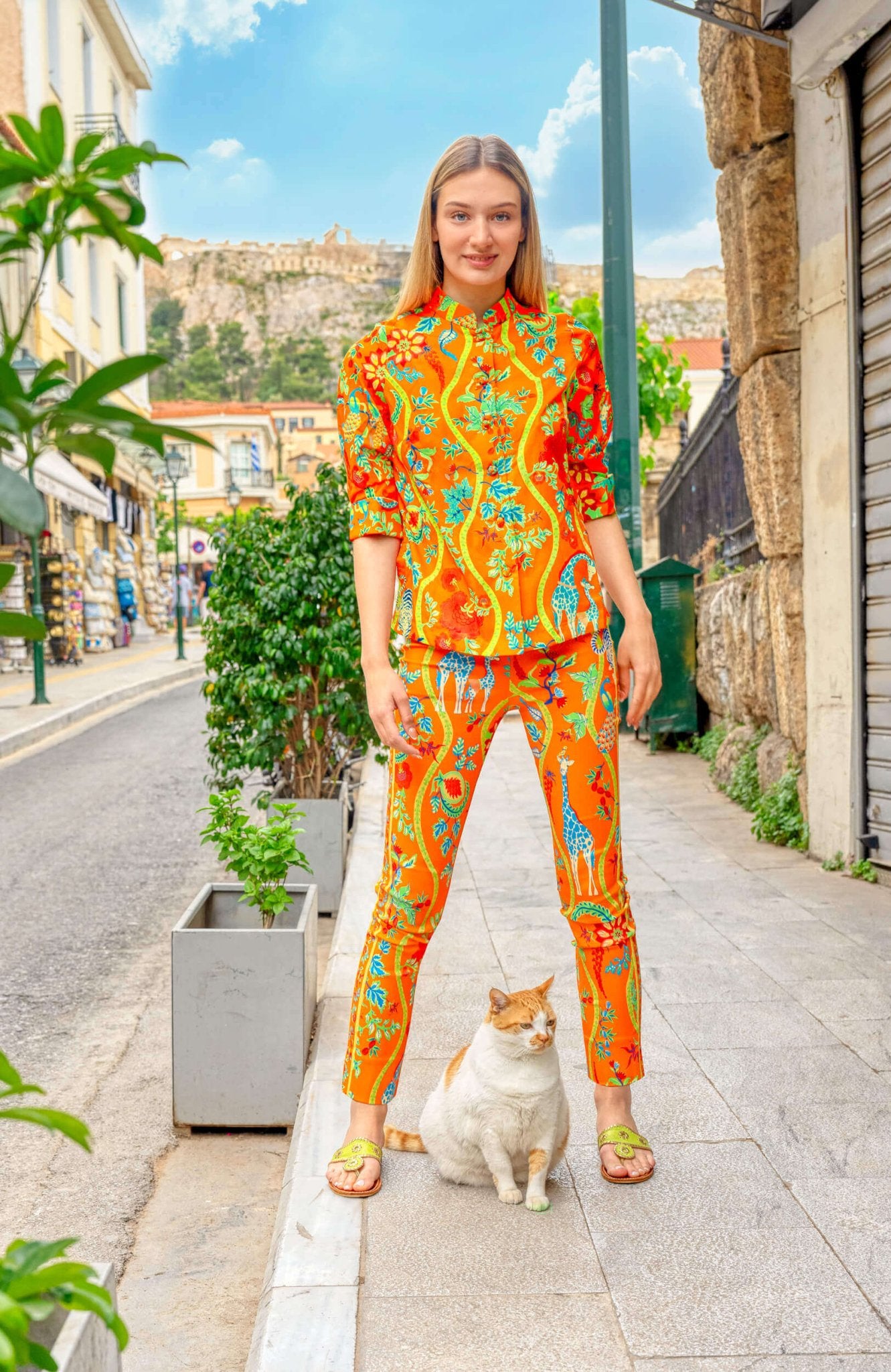 Forget Me Knot Top - Jungle Symphony - Final Sale Orange