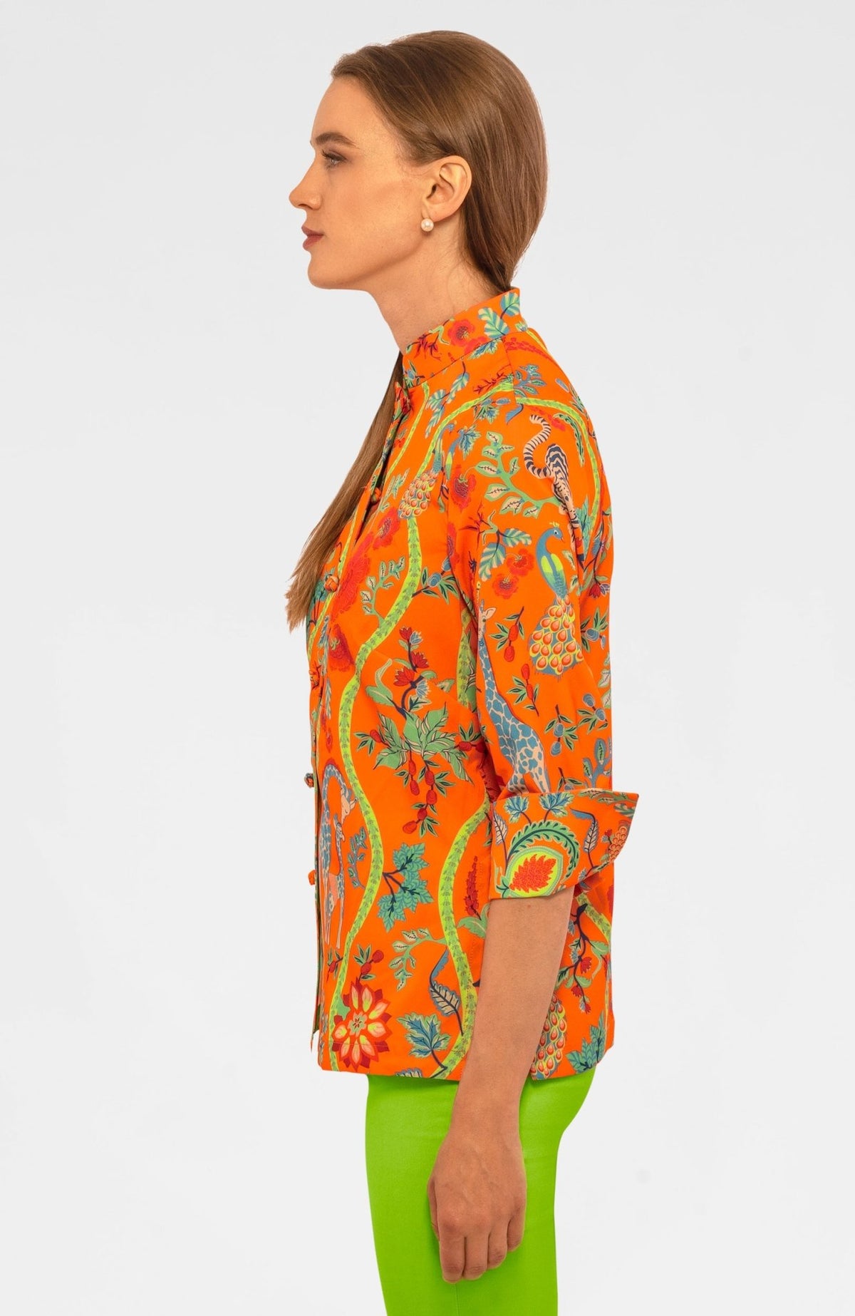 Forget Me Knot Top - Jungle Symphony - Final Sale Orange