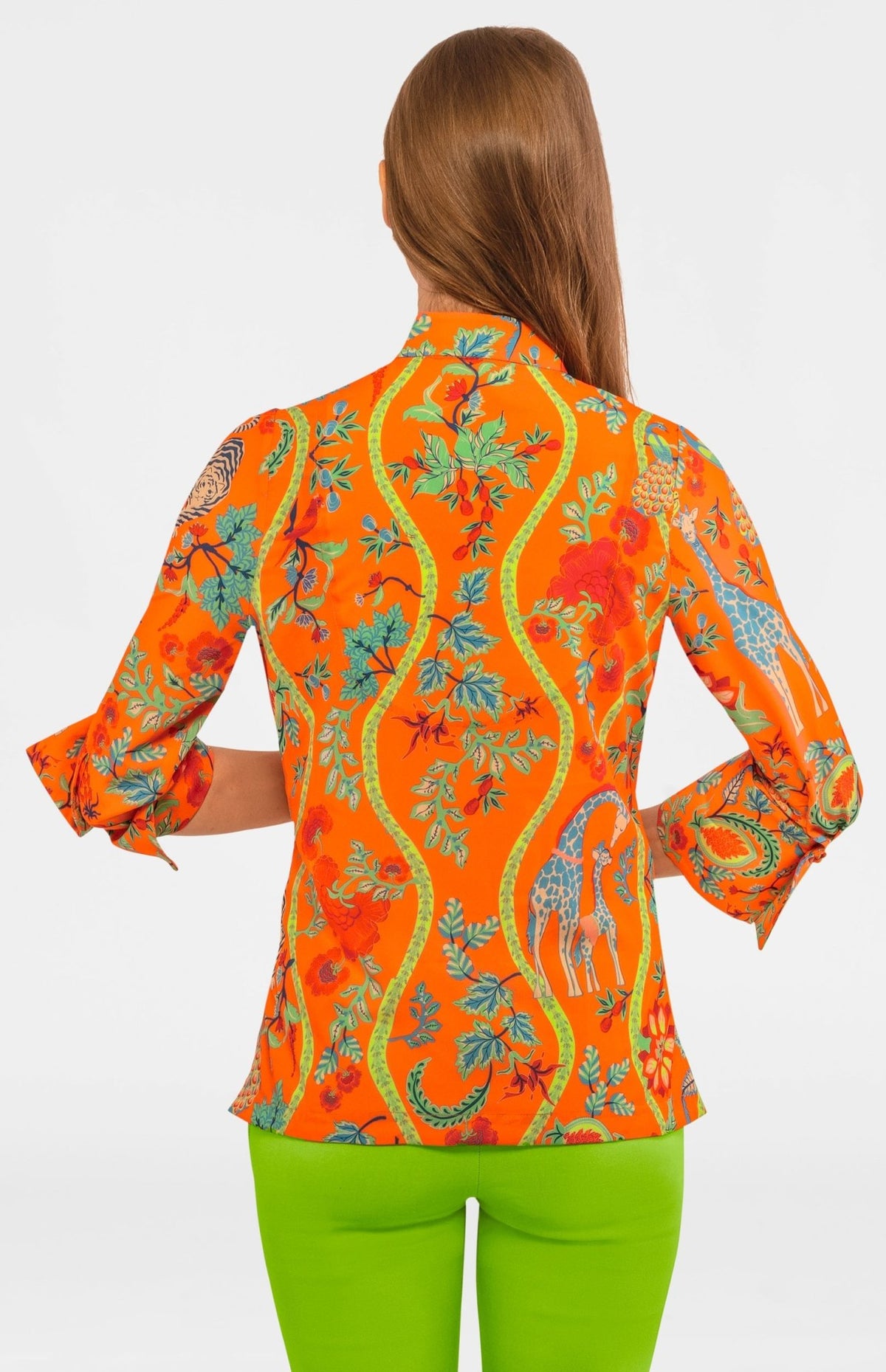 Forget Me Knot Top - Jungle Symphony - Final Sale Orange