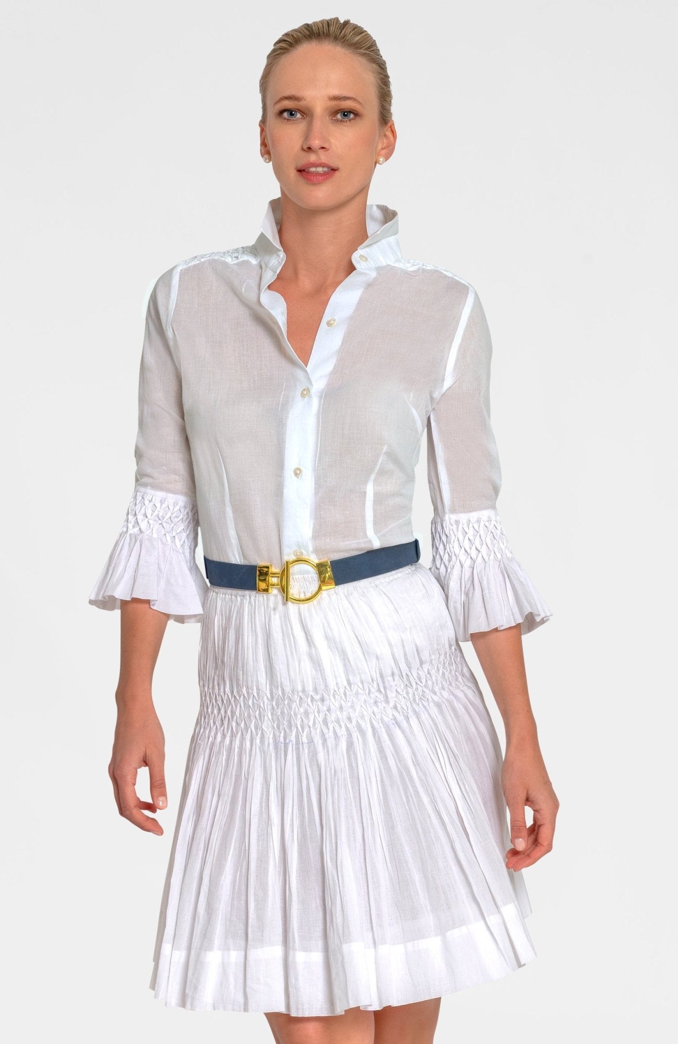 Fortuna Goddess Of Fortune Blouse - Roman Goddess White