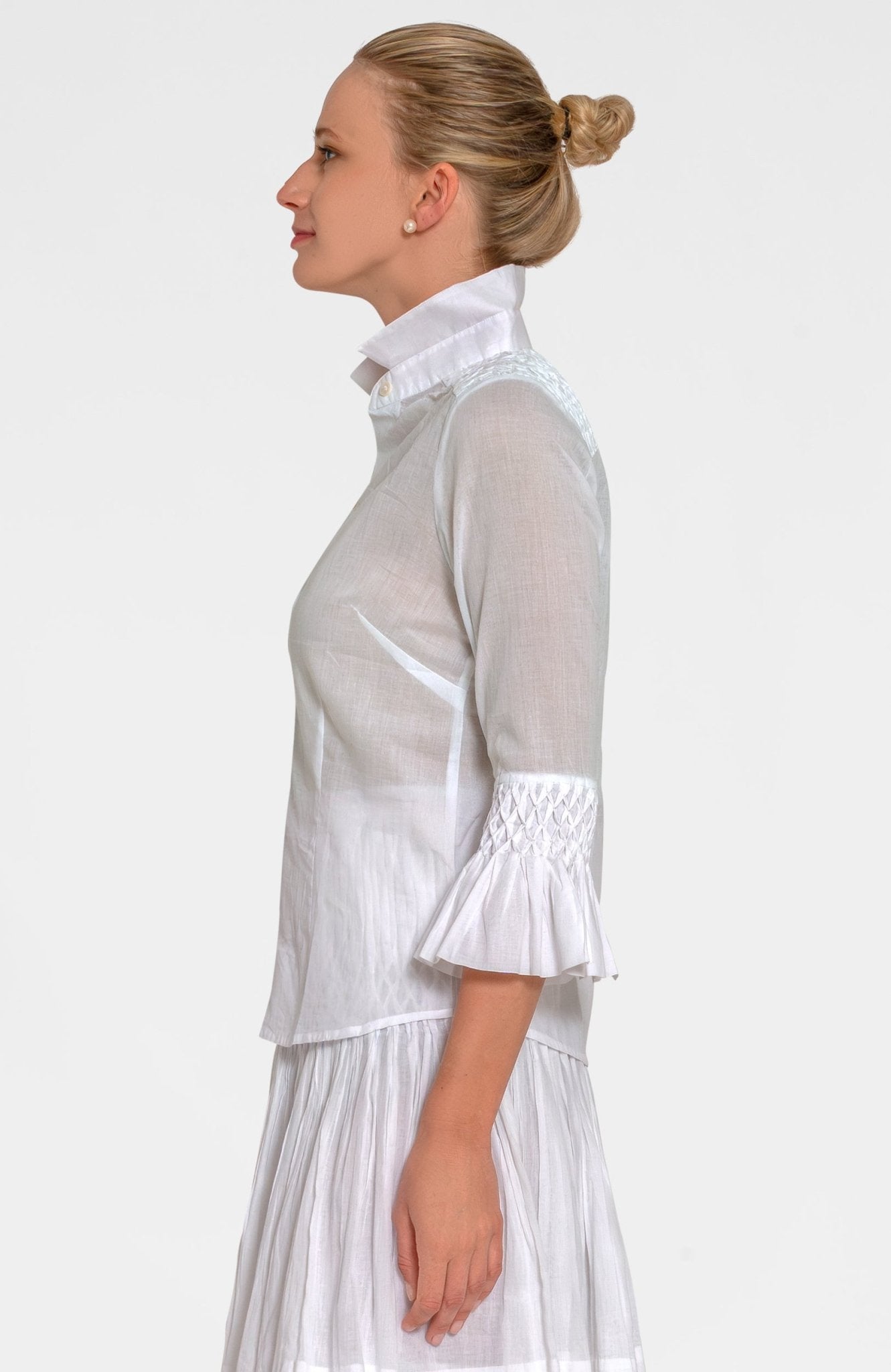 Fortuna Goddess Of Fortune Blouse - Roman Goddess White