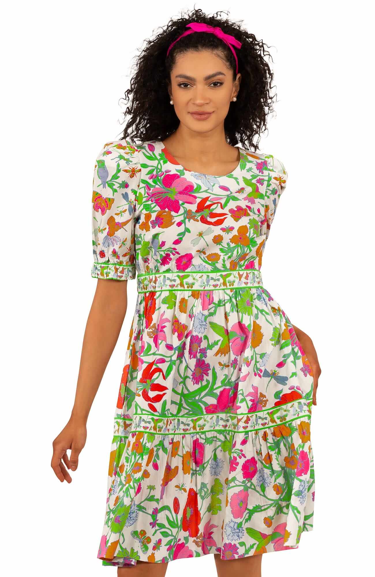 Frolic Dress - Birds & The Bees - Final Sale Brights