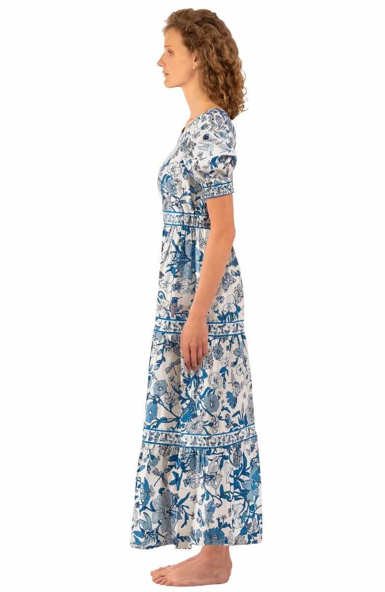 Frolic Maxi Dress - Birds & Bees - Final Sale Blues