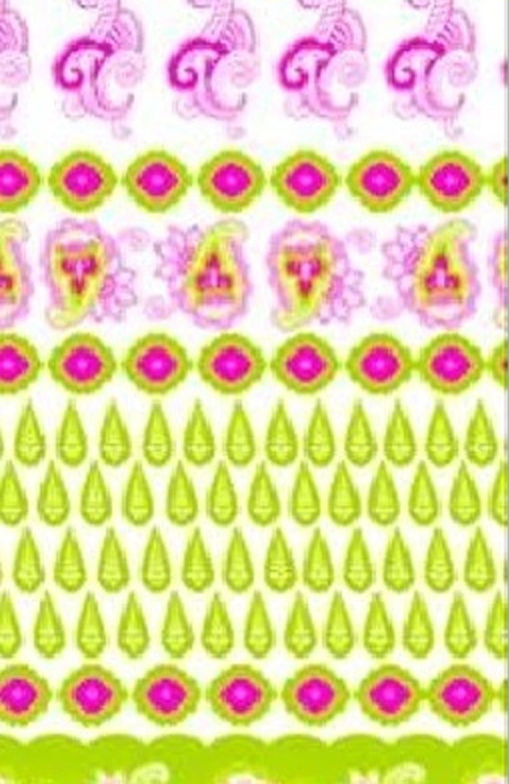 Girls Cotton Tunic - Notta Paisley - Final Sale Pink Green