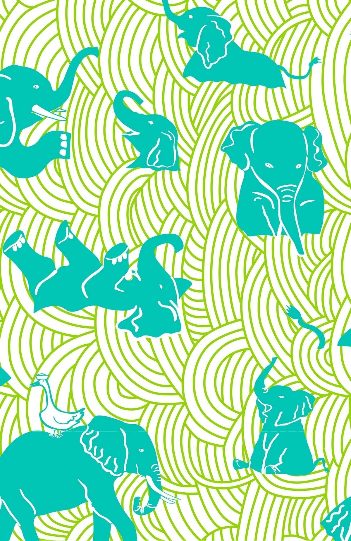 Girls Cotton Tunic - Trunk Trunk Goose Turquoise