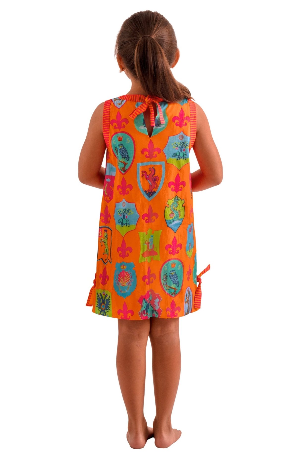 Girls Dress - Sienna Crest Orange