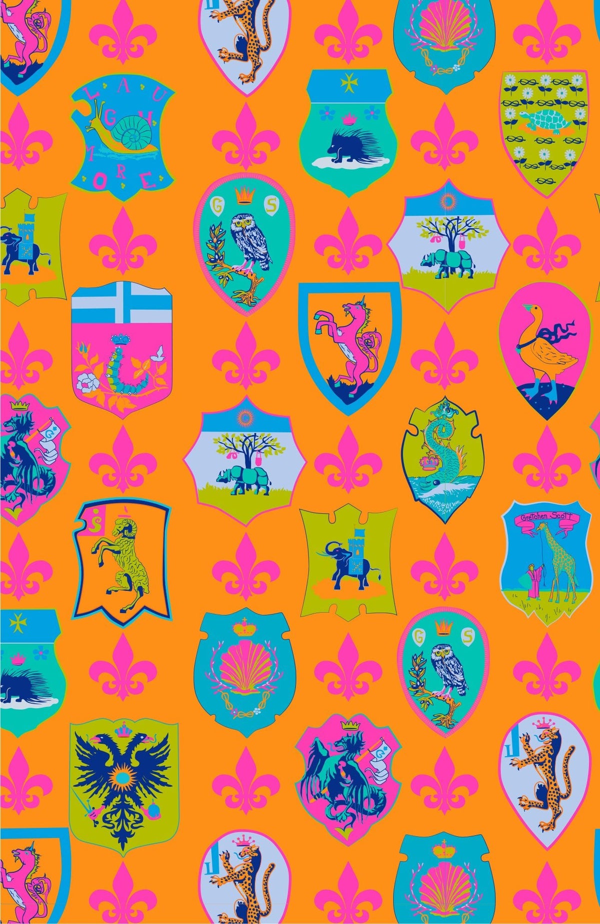 Girls Dress - Sienna Crest Orange