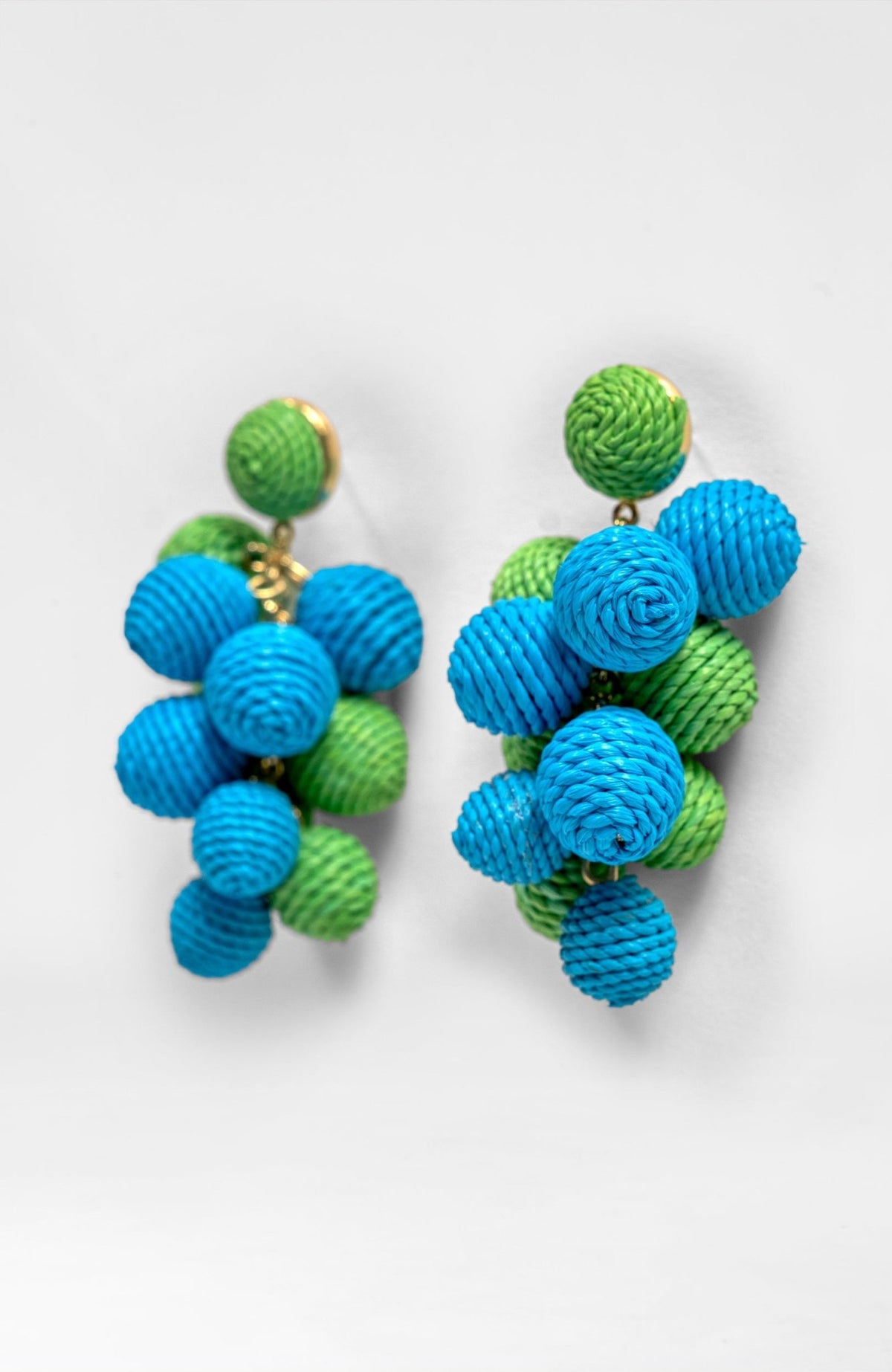 Great Balls Of Fire Earrings Blue Kelly One Size