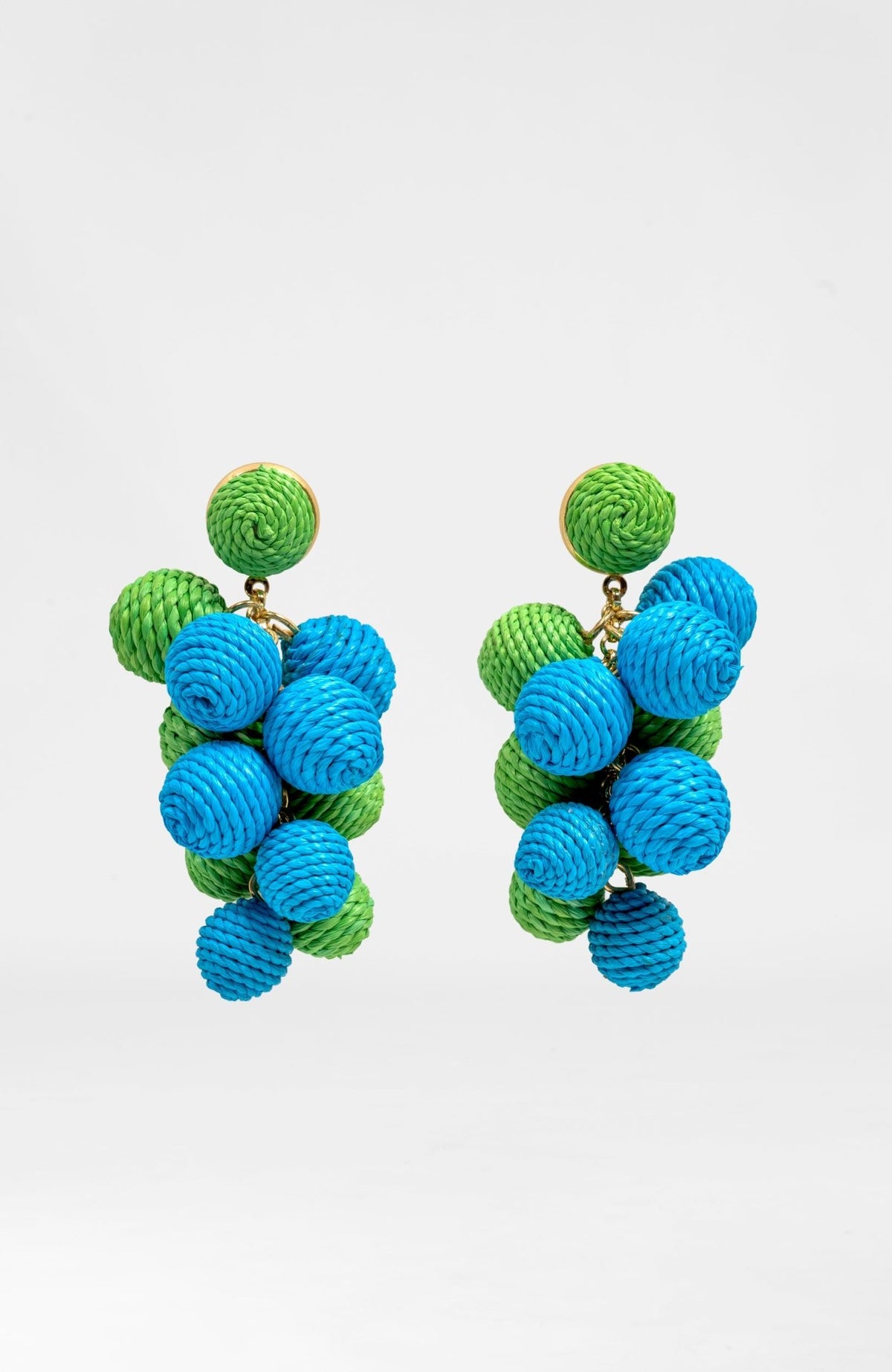 Great Balls Of Fire Earrings Blue Kelly One Size