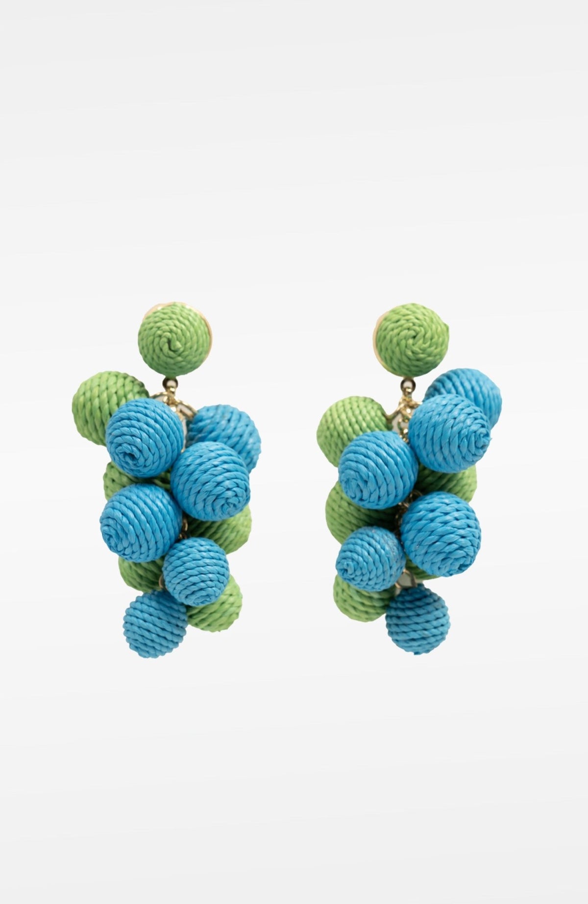 Great Balls Of Fire Earrings Blue Kelly One Size
