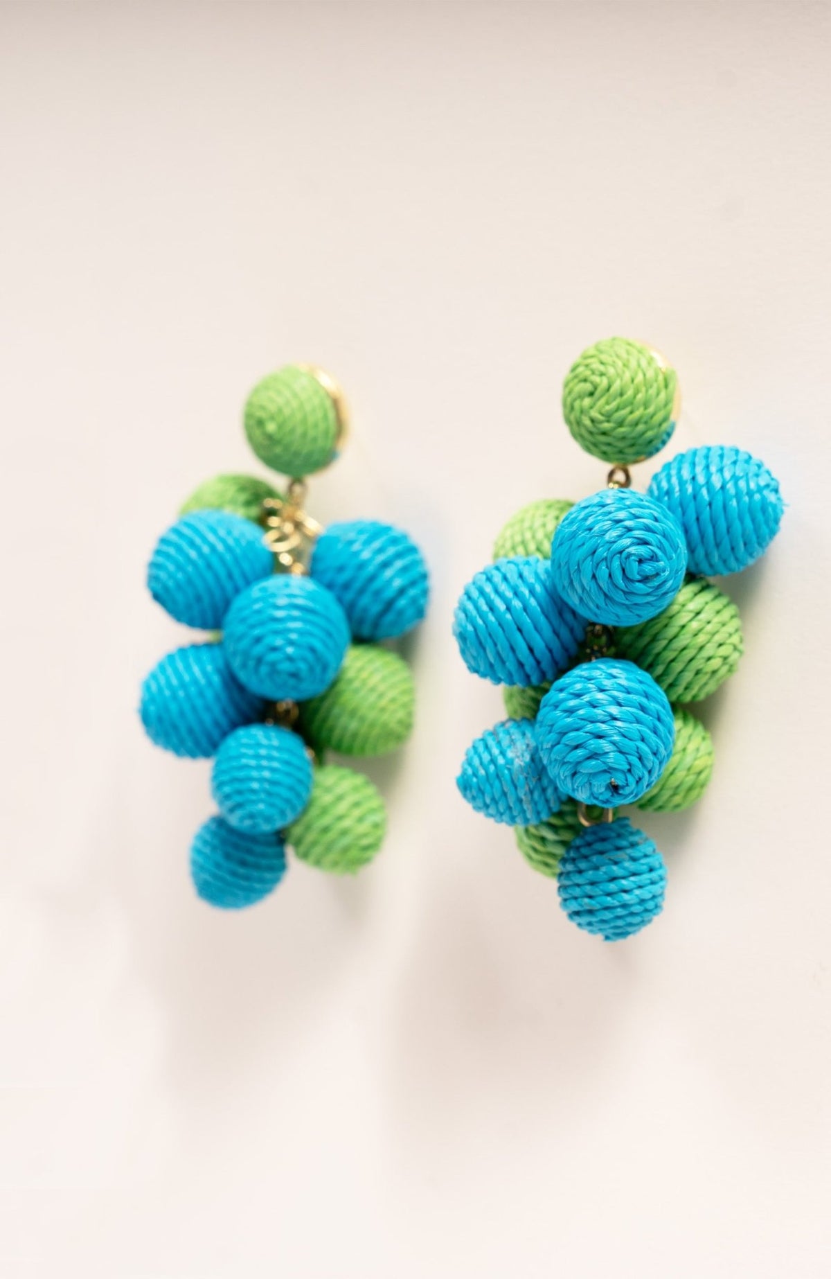 Great Balls Of Fire Earrings Blue Kelly One Size