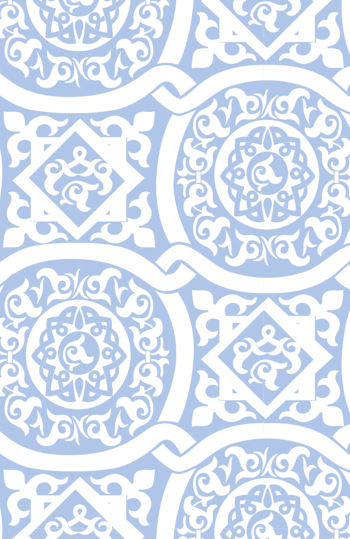 Boyfriend Shirt - Sultan's Dining Room - Final Sale Pale Blue White