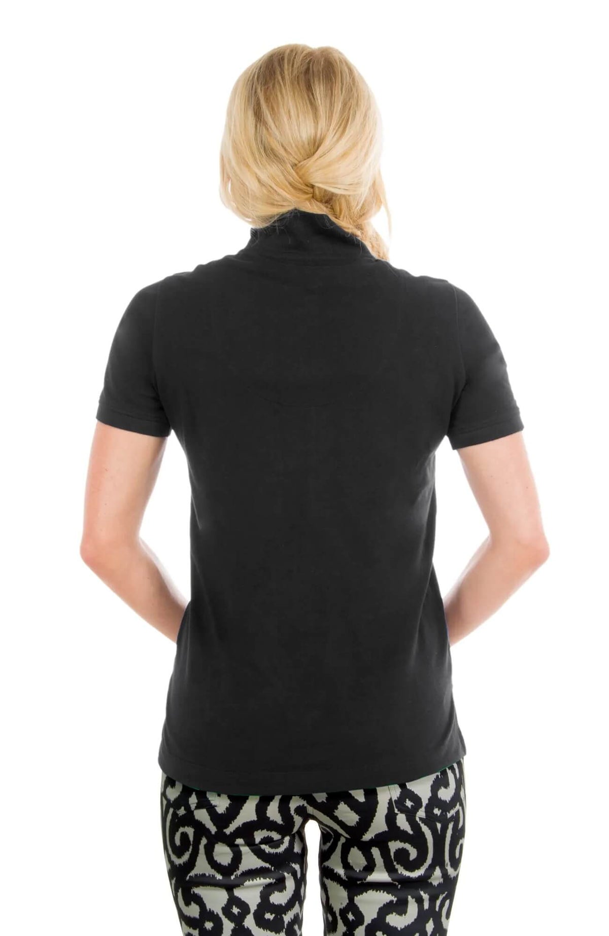 Gripeless Cotton Piqué Polo Shirt Black