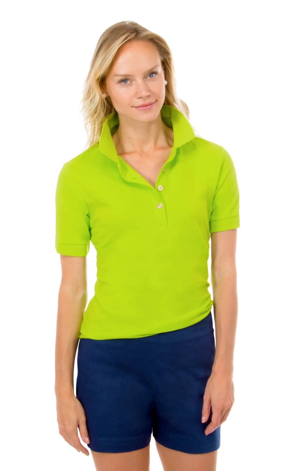 Gripeless Cotton Piqué Polo Shirt Lime