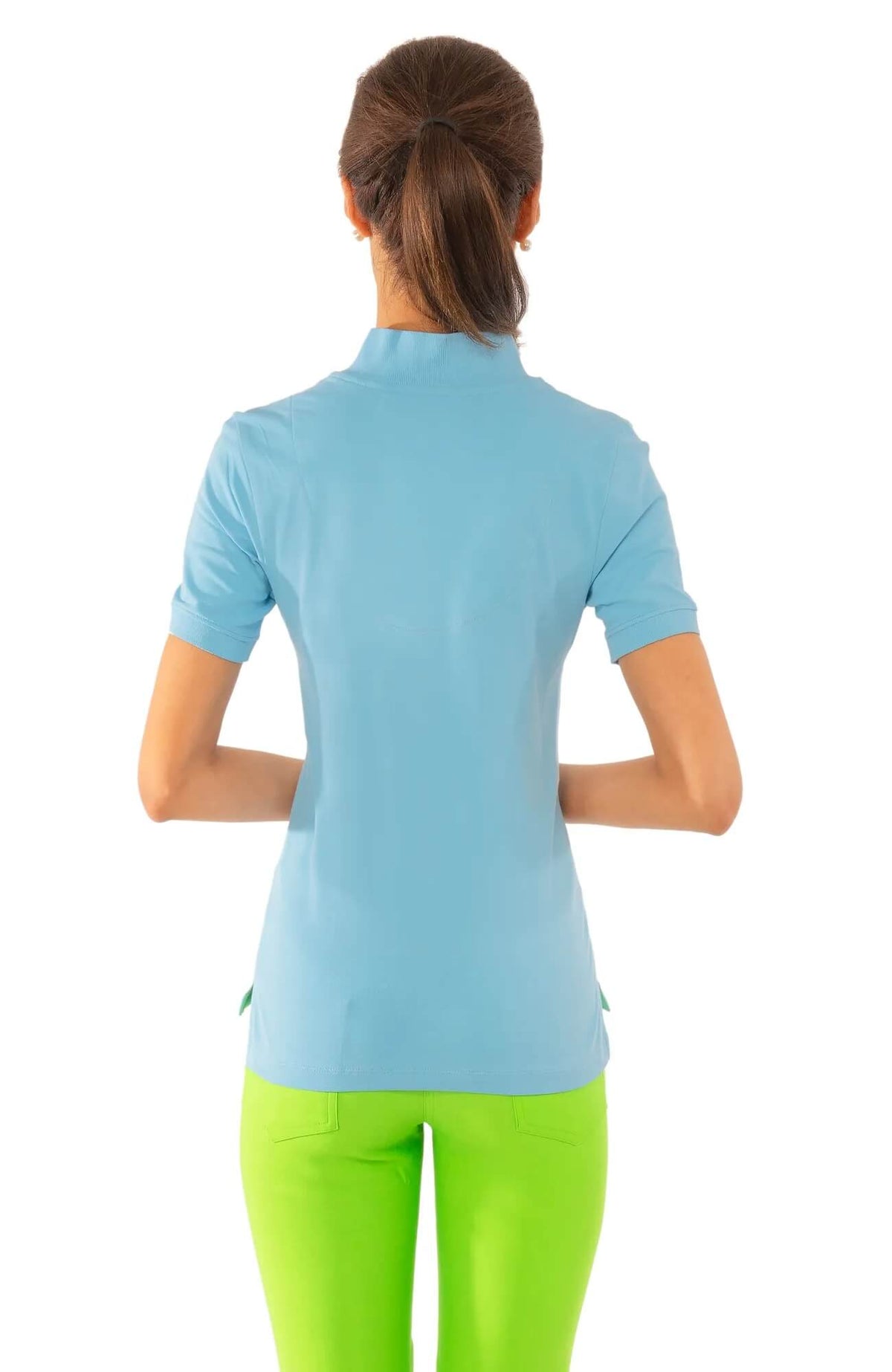 Gripeless Cotton Piqué Polo Shirt Whisper Blue