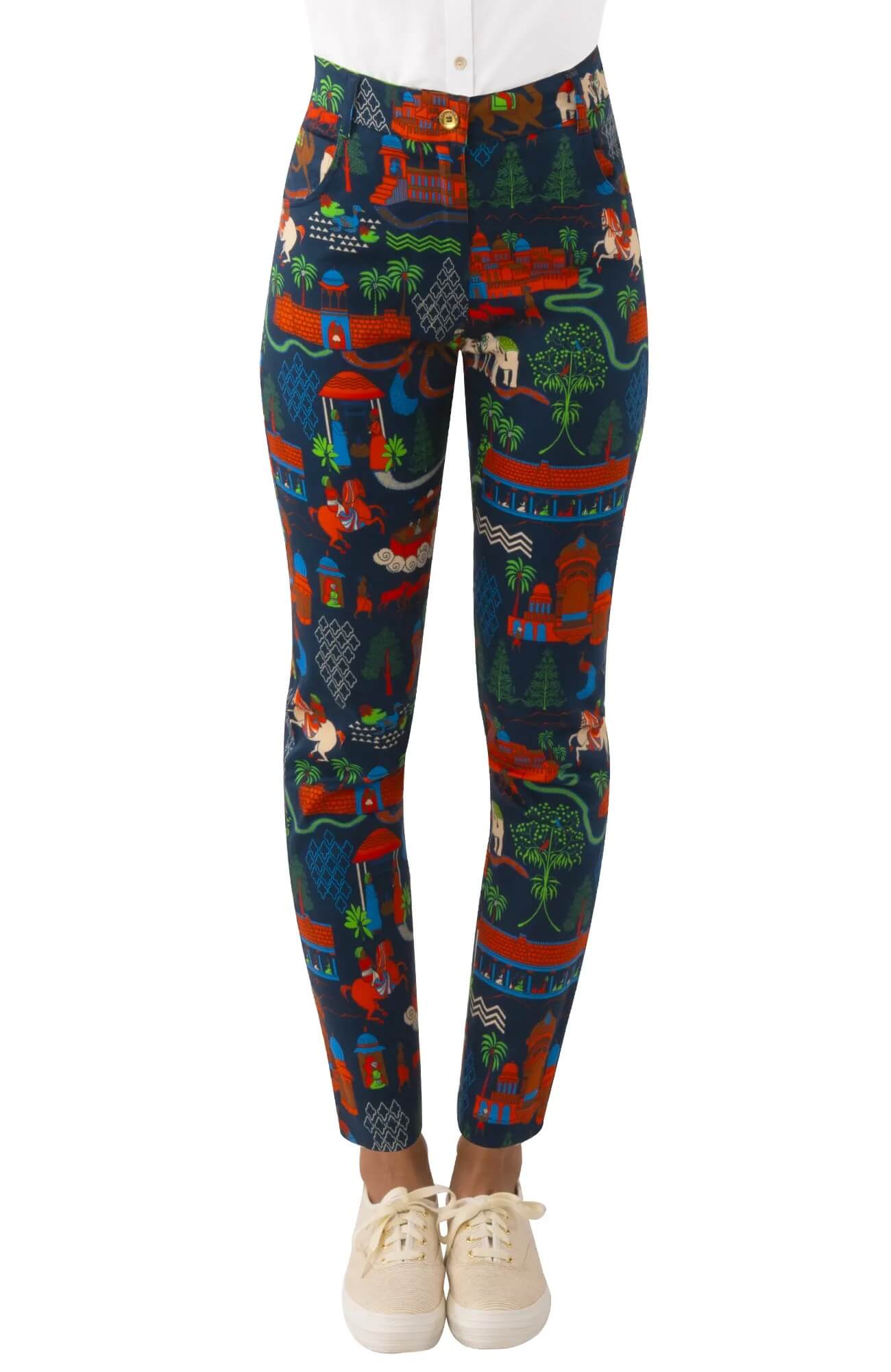 Gripeless Cotton Spandex Jeans - Jodhpur Journal - Final Sale Navy