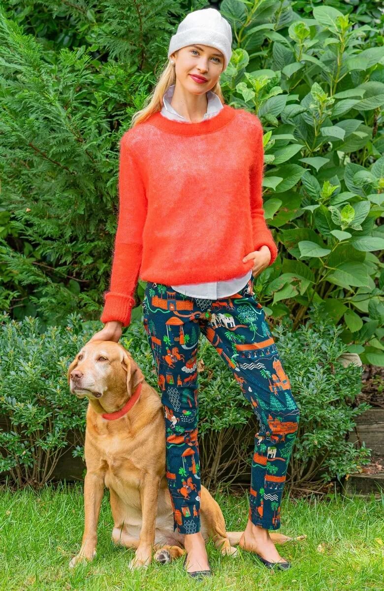 Gripeless Cotton Spandex Jeans - Jodhpur Journal - Final Sale Navy