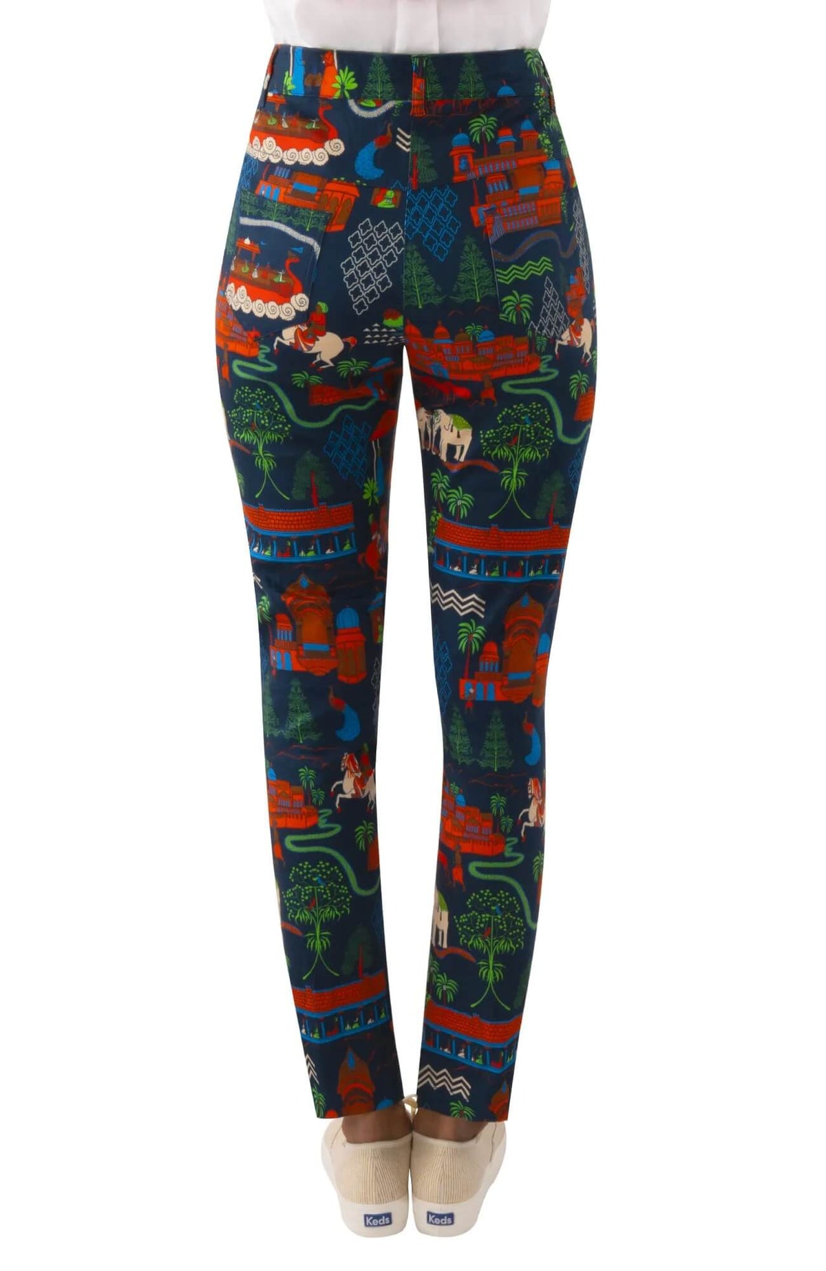 Gripeless Cotton Spandex Jeans - Jodhpur Journal - Final Sale Navy