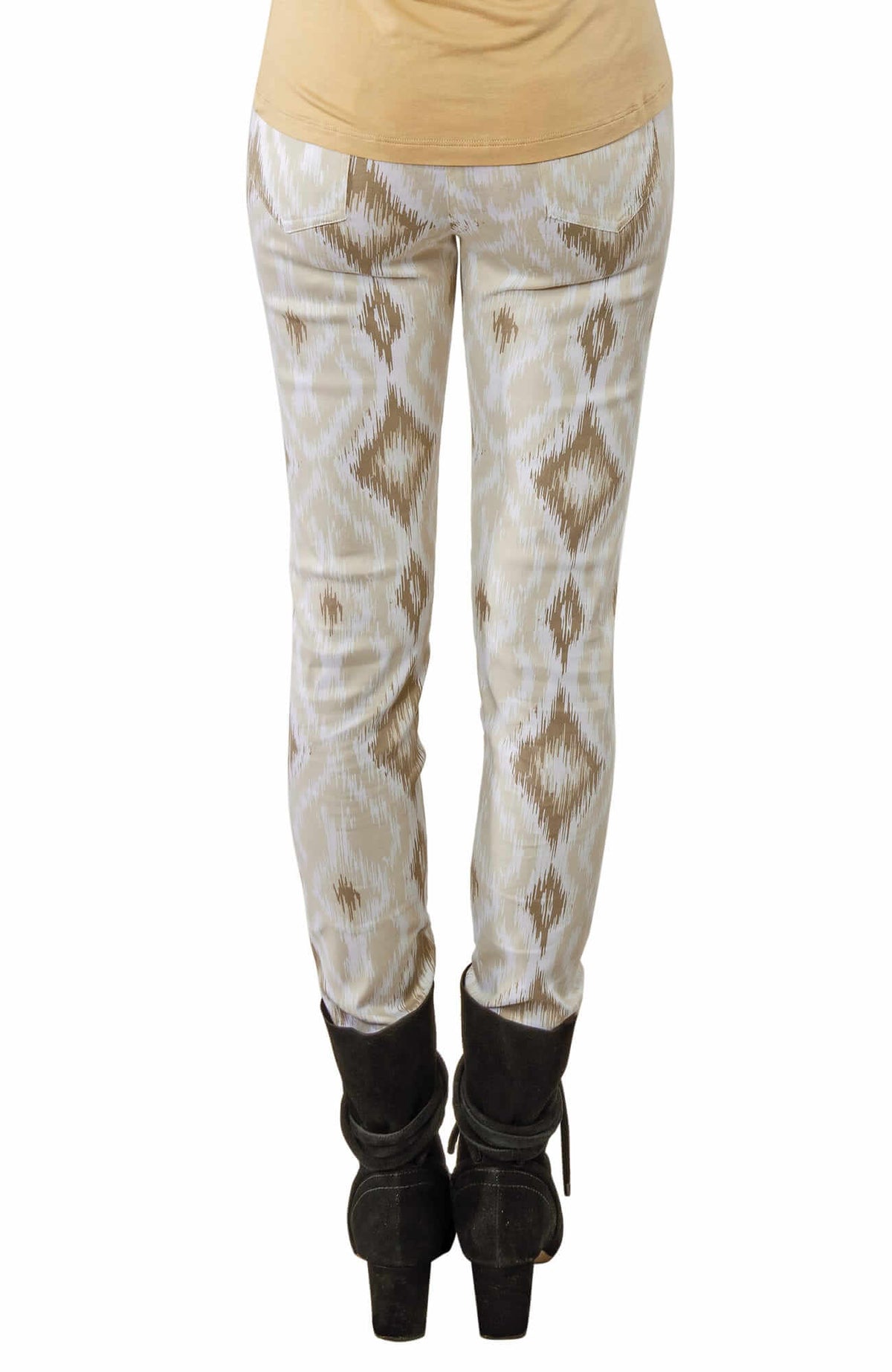 Gripeless Cotton Spandex Jeans - Kitt Ikat - Final Sale Khaki