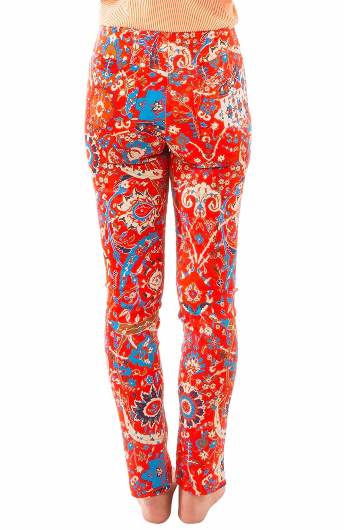 Gripeless Cotton Spandex Jeans - Magic Carpet - Final Sale Red Multi