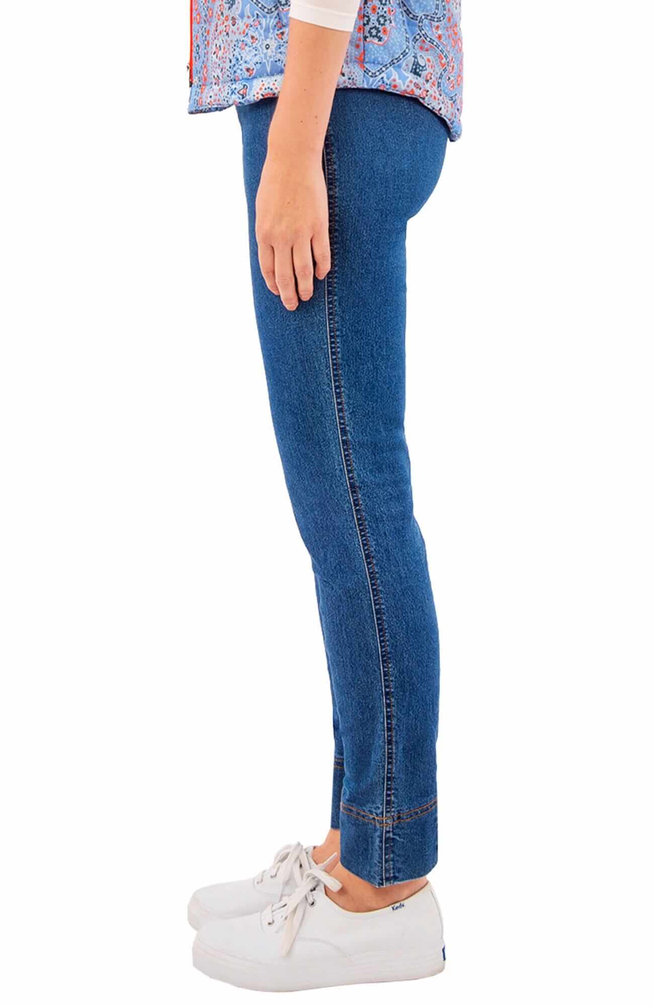 Gripeless Denim Pull On Pant Light Denim