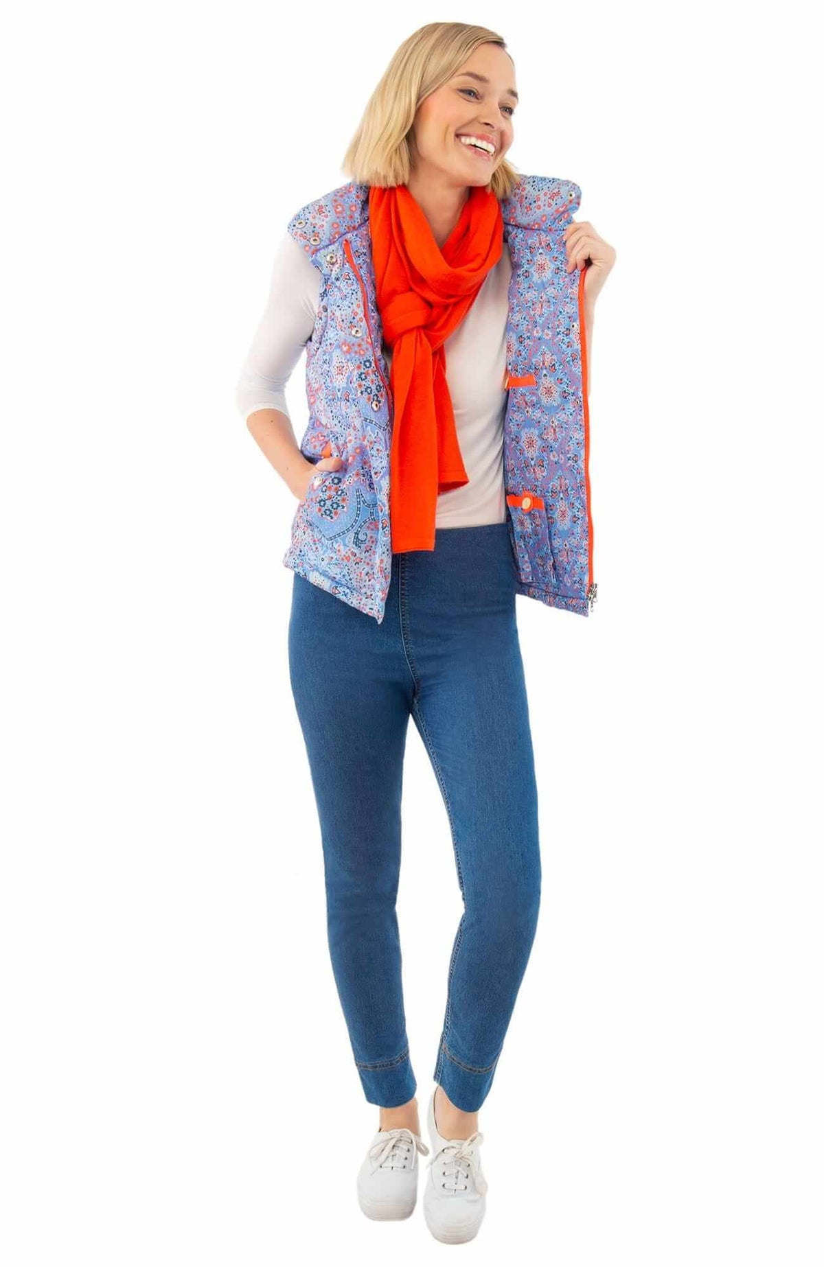 Gripeless Denim Pull On Pant Light Denim