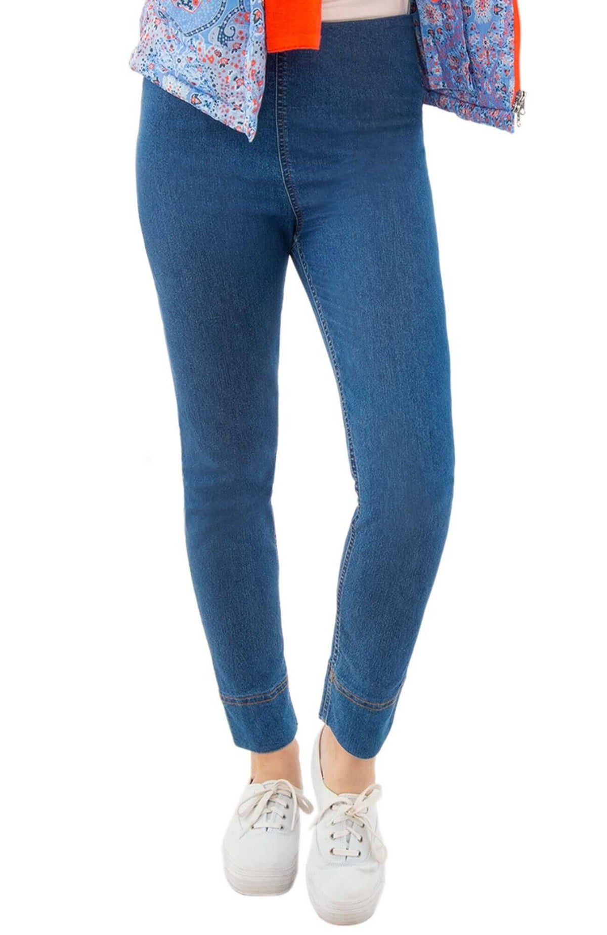 Gripeless Denim Pull On Pant Light Denim